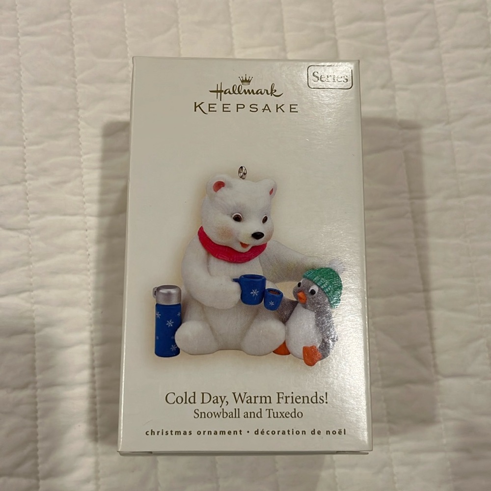 Hallmark 2008 Snowball and Tuxedo Cold Day Warm Friends Ornament